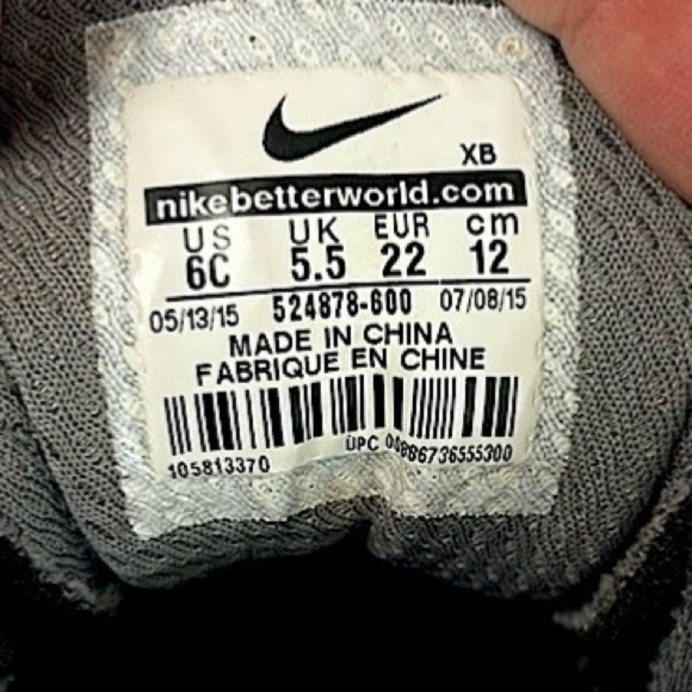 Nike Woodside 2 High Baby Toddler Boot Shoe Leather Rain Pink Gray Girl's Size 6 - Picture 11 of 11